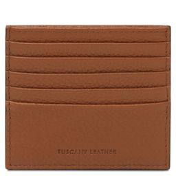 Leather Card Holder Cognac TL142470