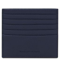 Leather Card Holder Dark Blue TL142470