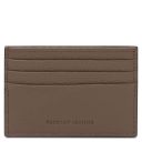 Leather Card Holder Dark Taupe TL142472