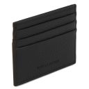 Kartenetui aus Leder Schwarz TL142472