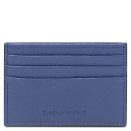 Leather Card Holder Blue TL142472