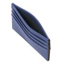 Portacarte in Pelle Blu TL142472