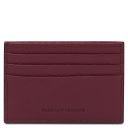 Kartenetui aus Leder Bordeaux TL142472