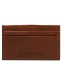Leather Card Holder Brown TL142473