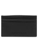 Leather Credit Card Holder Black TL142473