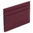 Leather Card Holder Bordeaux TL142474