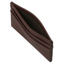Leather Credit Card Holder Coffee TL142474