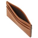 Leather Card Holder Cognac TL142474