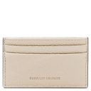 Leather Card Holder Beige TL142474