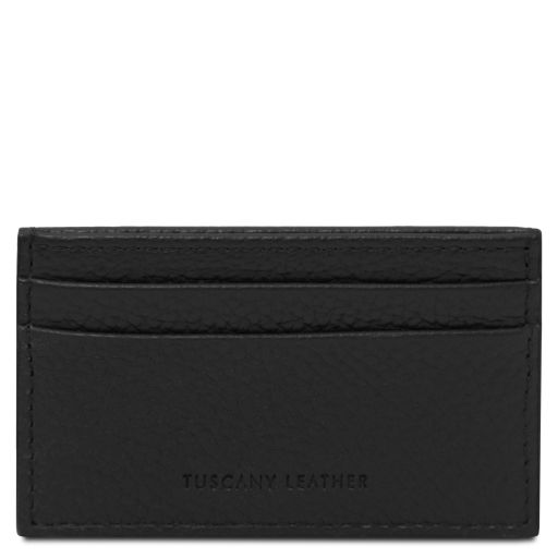 Leather Card Holder Black TL142474