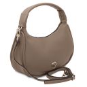 Michelle Leather Hobo bag Dark Taupe TL142477