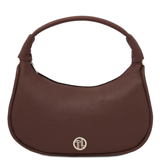 Michelle Leather Hobo bag Coffee TL142477
