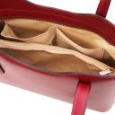 Olimpia Borsa Shopper in Pelle - Misura Piccola Rosso TL141591