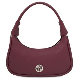 Michelle Leather Handbag - Small Size Bordeaux TL142478