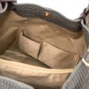 TL KeyLuck Tasche aus Geprägtem Leder Tannengrün TL141573