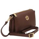 Sia Soft Leather Clutch Coffee TL142479