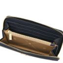 Financier Exclusive zip Around Leather Wallet Dark Blue TL142485