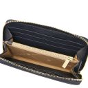 Financier Exclusive zip Around Leather Wallet Темно-синий TL142485