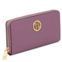 Financier Exclusive zip Around Leather Wallet Лиловый TL142485