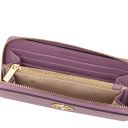 Financier Exclusive zip Around Leather Wallet Лиловый TL142485
