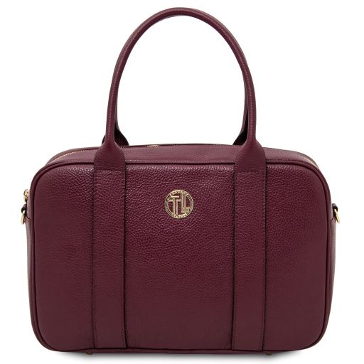 Stephany Leather Handbag Bordeaux TL142439