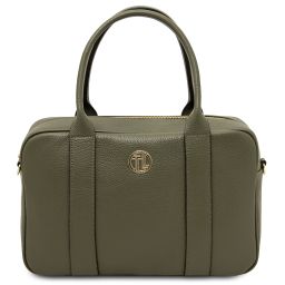 Stephany Leather Handbag Forest Green TL142439