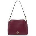 Abby Borsa al Hombro en Piel Bordeaux TL142468