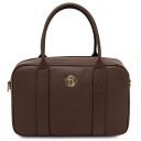 Maiorca Sac Cabas en Cuir et Portefeuille en Cuir Entièrement Zippée Café TL142486
