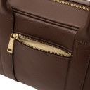 Maiorca Leather Handbag and zip Around Leather Wallet Coffee TL142486