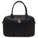 Maiorca Leather Handbag and zip Around Leather Wallet Black TL142486