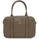 Maiorca Sac Cabas en Cuir et Portefeuille en Cuir Entièrement Zippée Taupe foncé TL142486