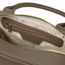 Maiorca Leather Handbag and zip Around Leather Wallet Dark Taupe TL142486