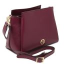 Creta Leather Shoulder bag and zip Around Leather Wallet Bordeaux TL142487