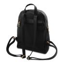 Djerba Mochila en Piel Suave y Cartera en Piel con Cremallera en el Contorno Negro TL142488