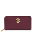 Creta Leather Shoulder bag and zip Around Leather Wallet Bordeaux TL142487