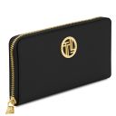 Maiorca Leather Handbag and zip Around Leather Wallet Black TL142486