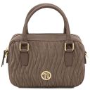 Chantilly Leather Handbag Dark Taupe TL142480