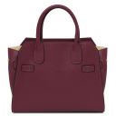 Origami Leather Tote Bordeaux TL142466