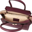Origami Leather Tote Bordeaux TL142466