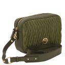 Chantilly Bolso con Badolera en Piel Verde Oscuro TL142490