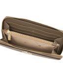 Creta Leather Shoulder bag and zip Around Leather Wallet Dark Taupe TL142487
