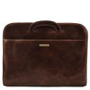 Sorrento Document Leather Briefcase Dark Brown TL141022