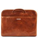 Sorrento Document Leather Briefcase Honey TL141022