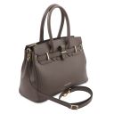 TL Bag Leather Handbag Dark Taupe TL142174