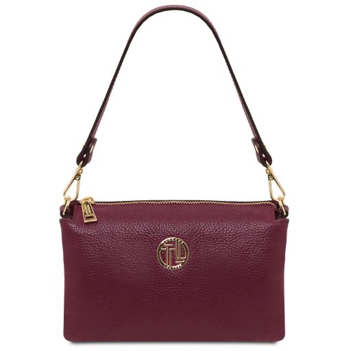 Sia Sac à Main en Cuir Souple Bordeaux TL142479