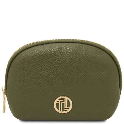 Vera Soft Leather Toiletry Case Forest Green TL142438