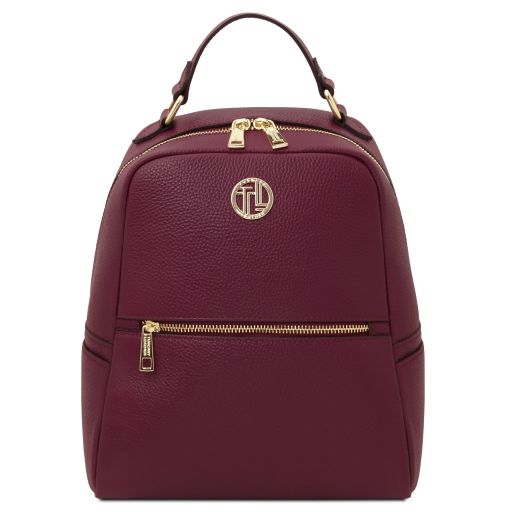 Prisma Mochila en Piel Suave Bordeaux TL142483