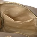 Prisma Soft Leather Backpack Dark Taupe TL142483