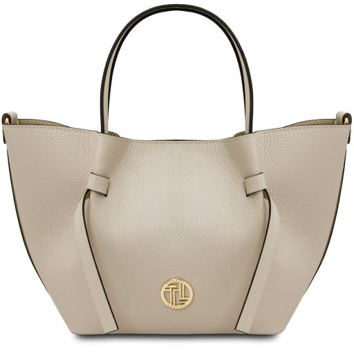 Legame Bolso a Mano en Piel - Misura Pequeña Beige TL142482