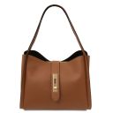 Soave Soft Leather Handbag Коньяк TL142489